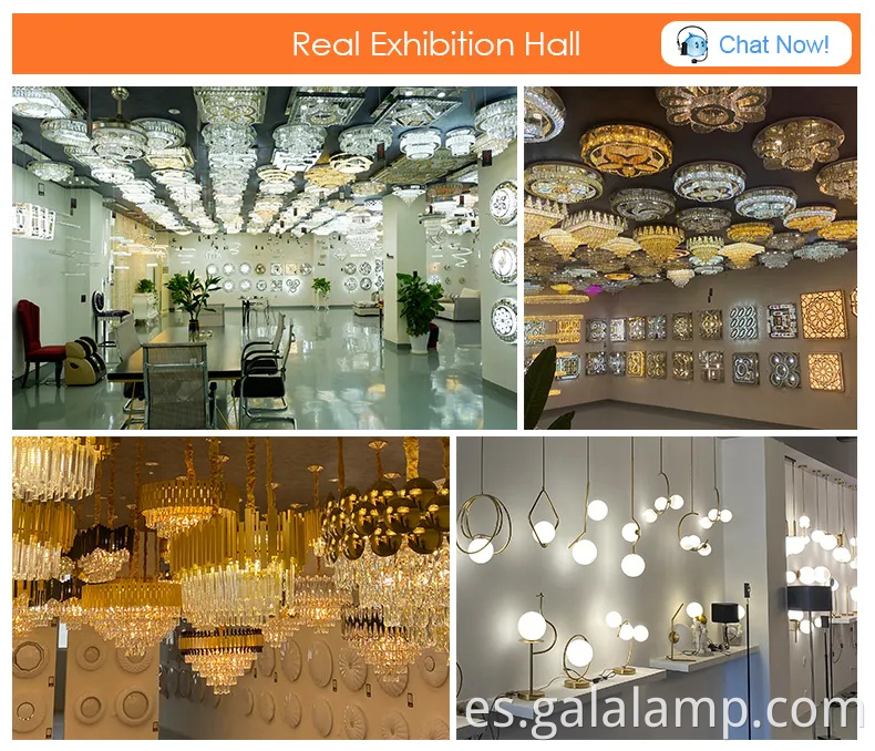 Luces de lámpara de cristal de brillo de hotel personalizado moderno de hotel nórdico